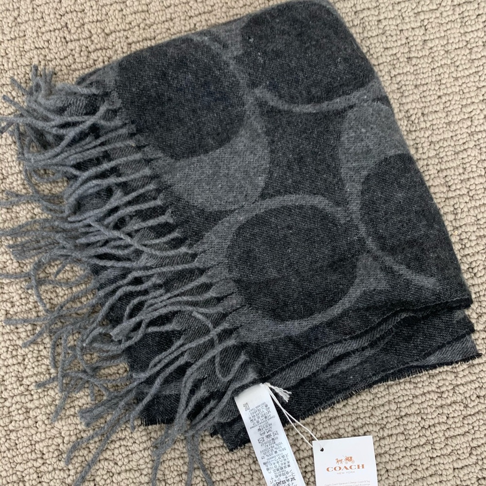 Grey Coach Scarf - NEVER BEEN WORN